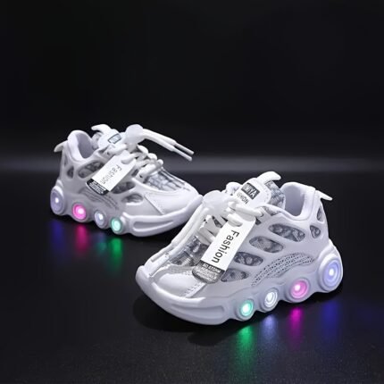 LED Shoes for Youngsters – Stylish, Eye-Catching, Breathable Non-Slip Running Shoes that Shine at Night | Perfect for All Seasons